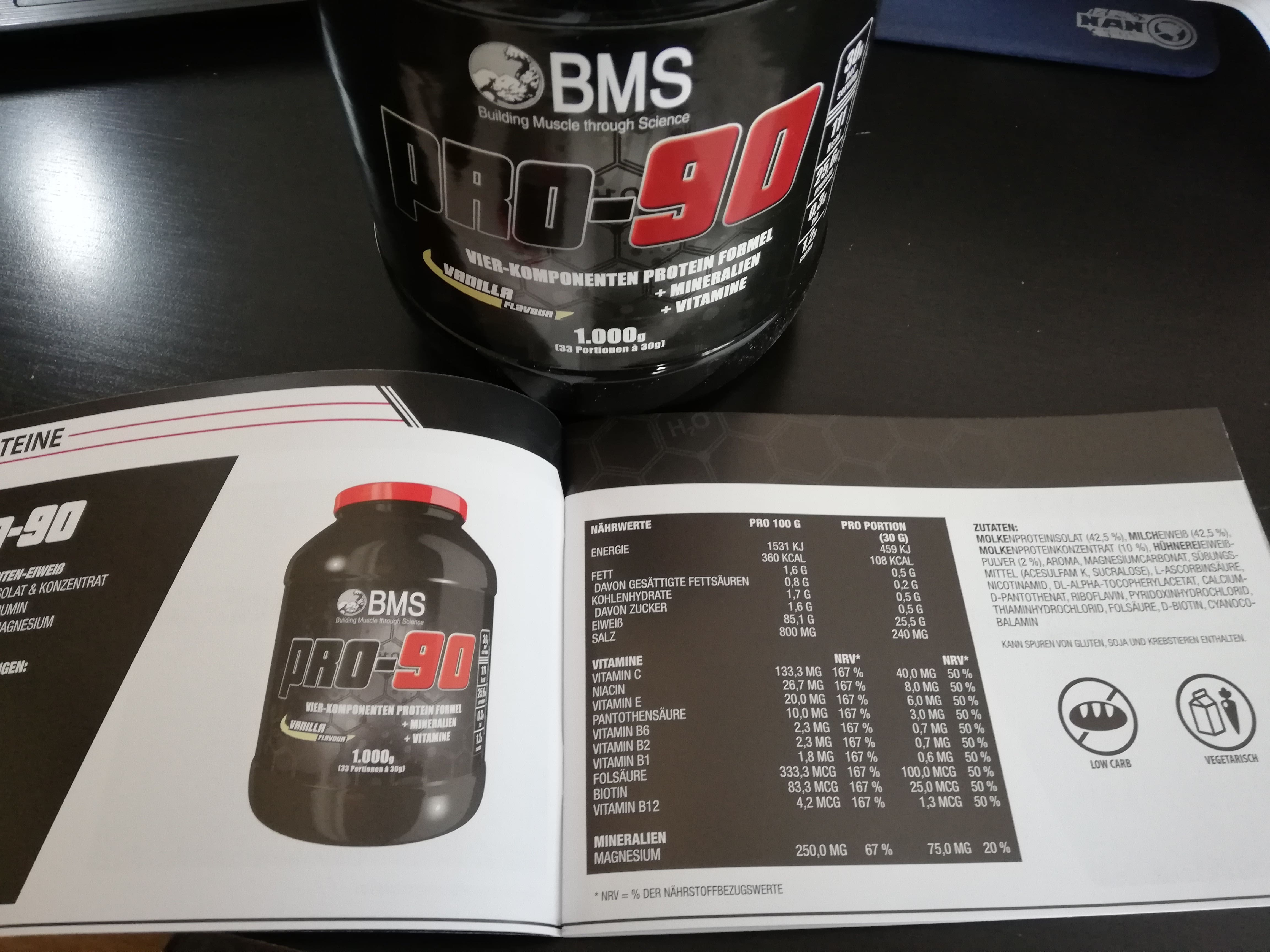 Pro 90 Protein Testbericht von BMS