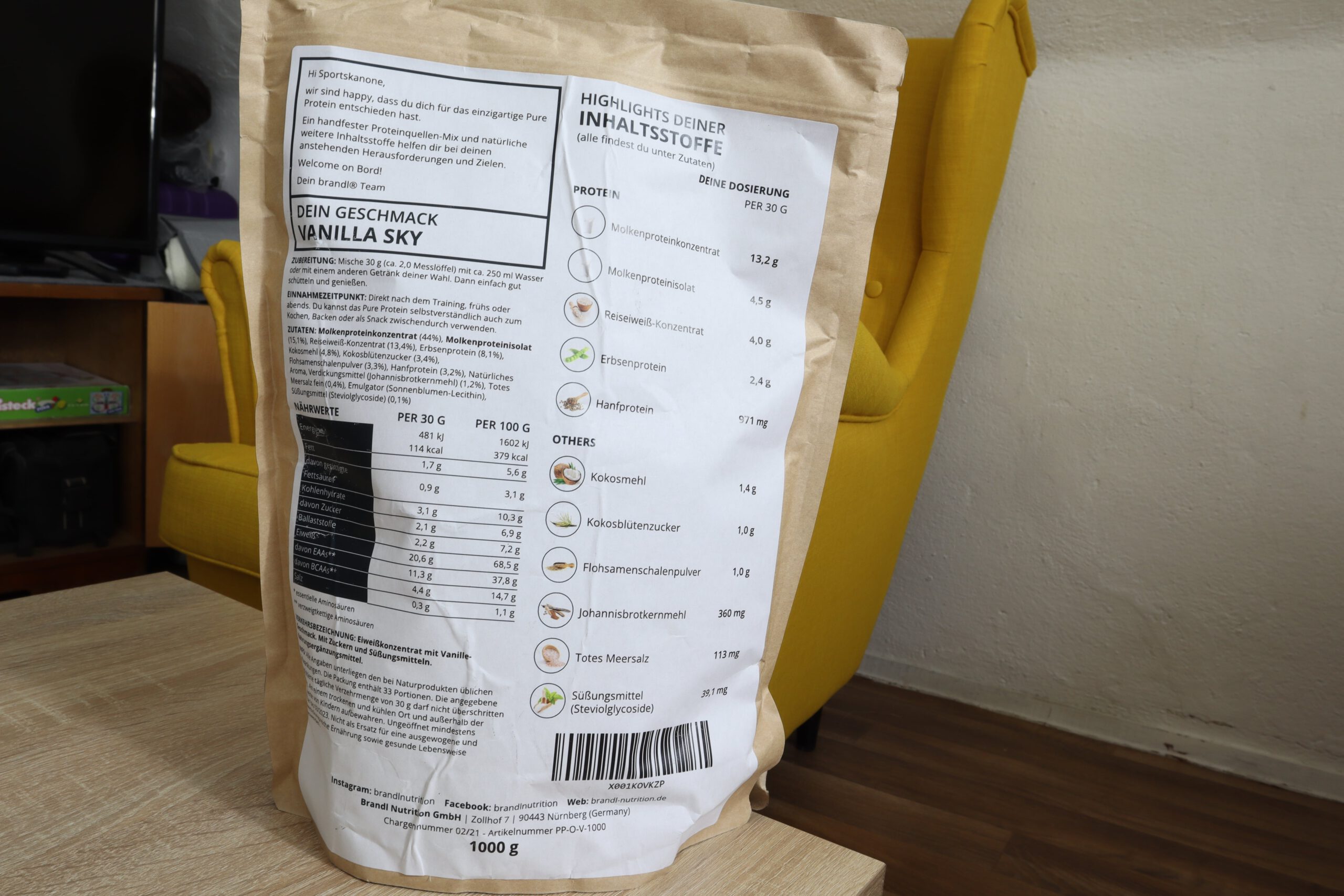 brandl Proteinpulver Testbericht