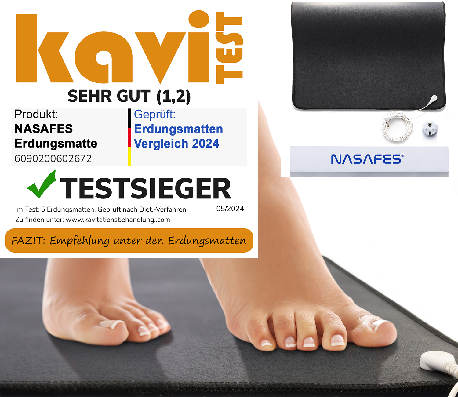 Erdungsmatte Testsieger im Erdungsmatten Testvergleich 2024